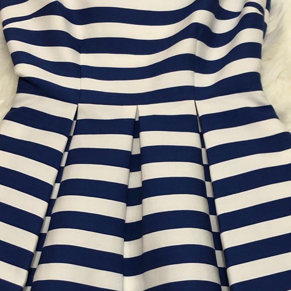✨HOST PICK✨ Kate Spade Striped Pleated Skater Dress - Size 0 - Picture 4 of 8